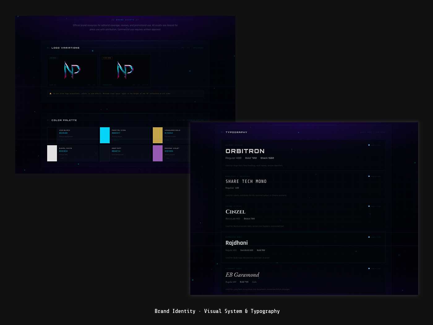 Nexus Prime — Brand Identity · Visual System & Typography