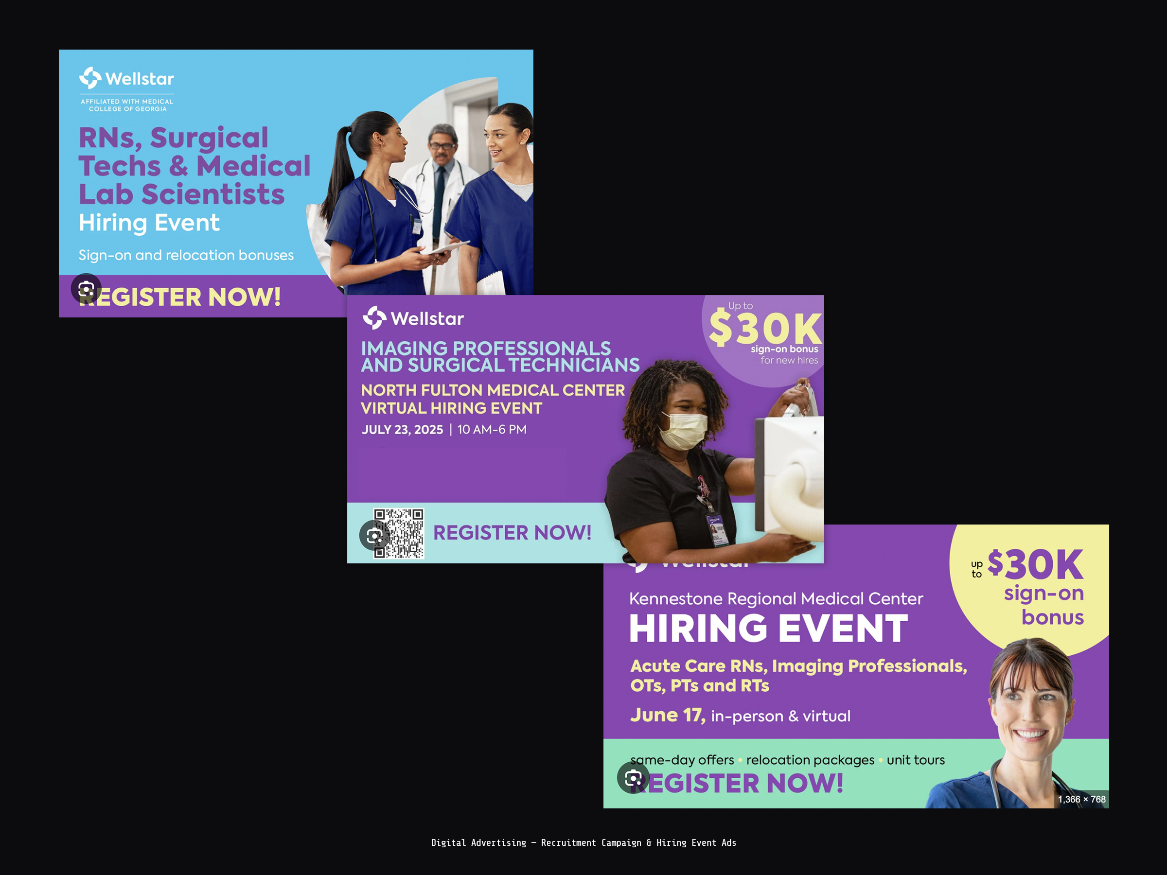 Wellstar — Digital Advertising · Recruitment Campaign & Hiring Event Ads