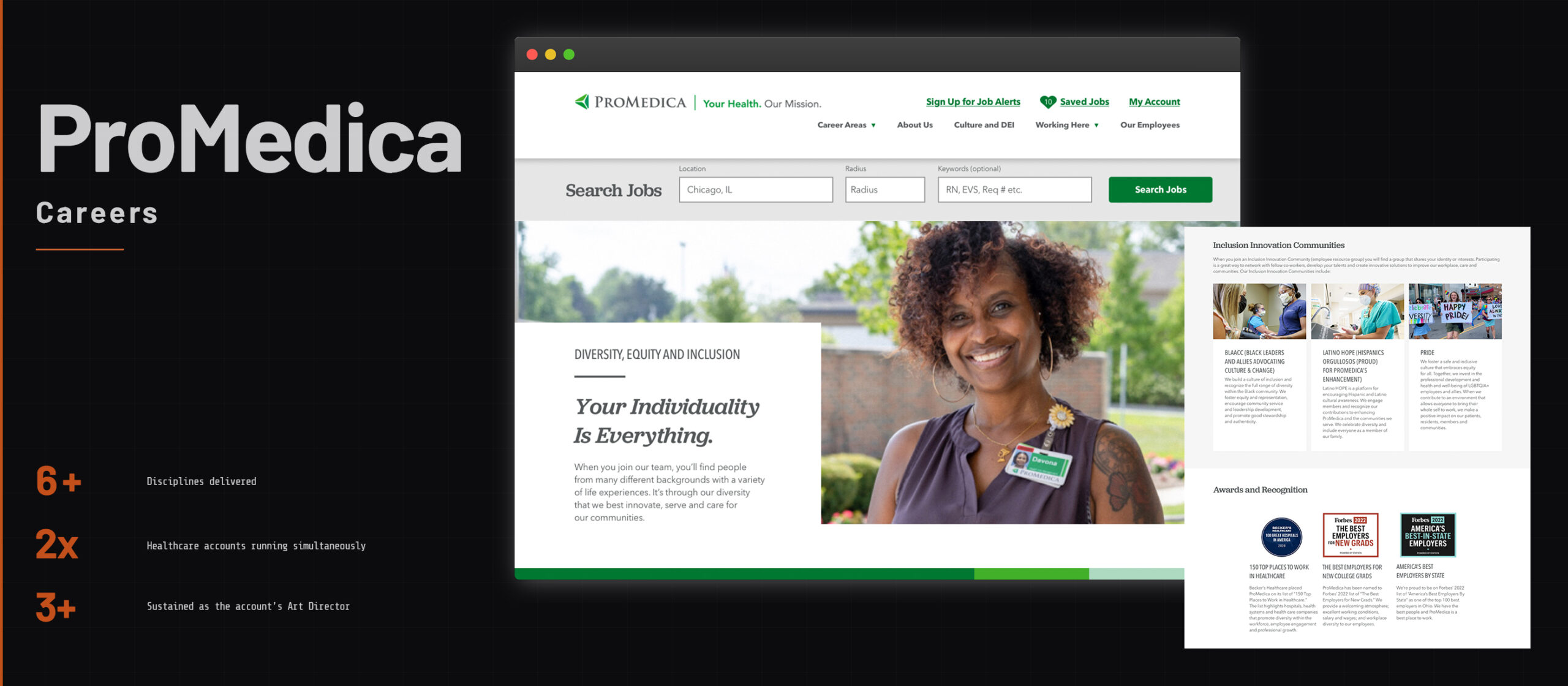 ProMedica Careers — Career Site Design
