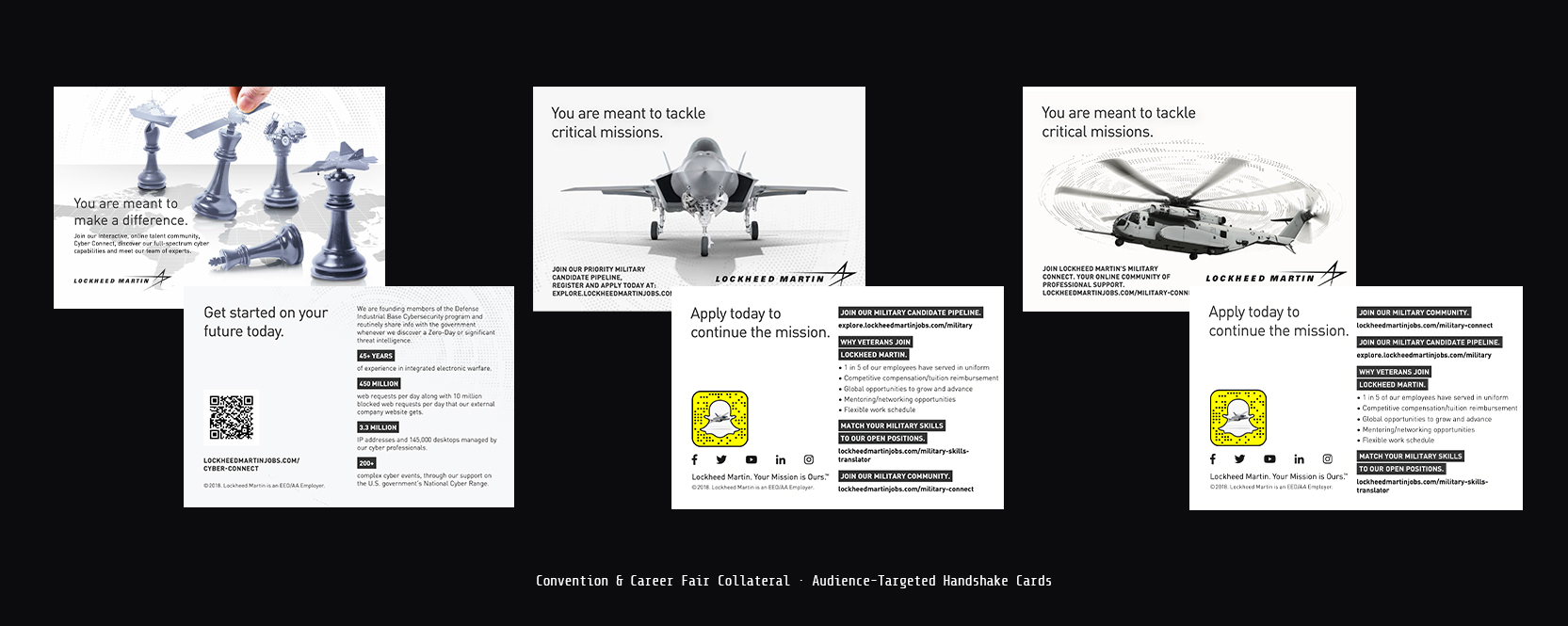 Lockheed Martin Convention & Career Fair Collateral