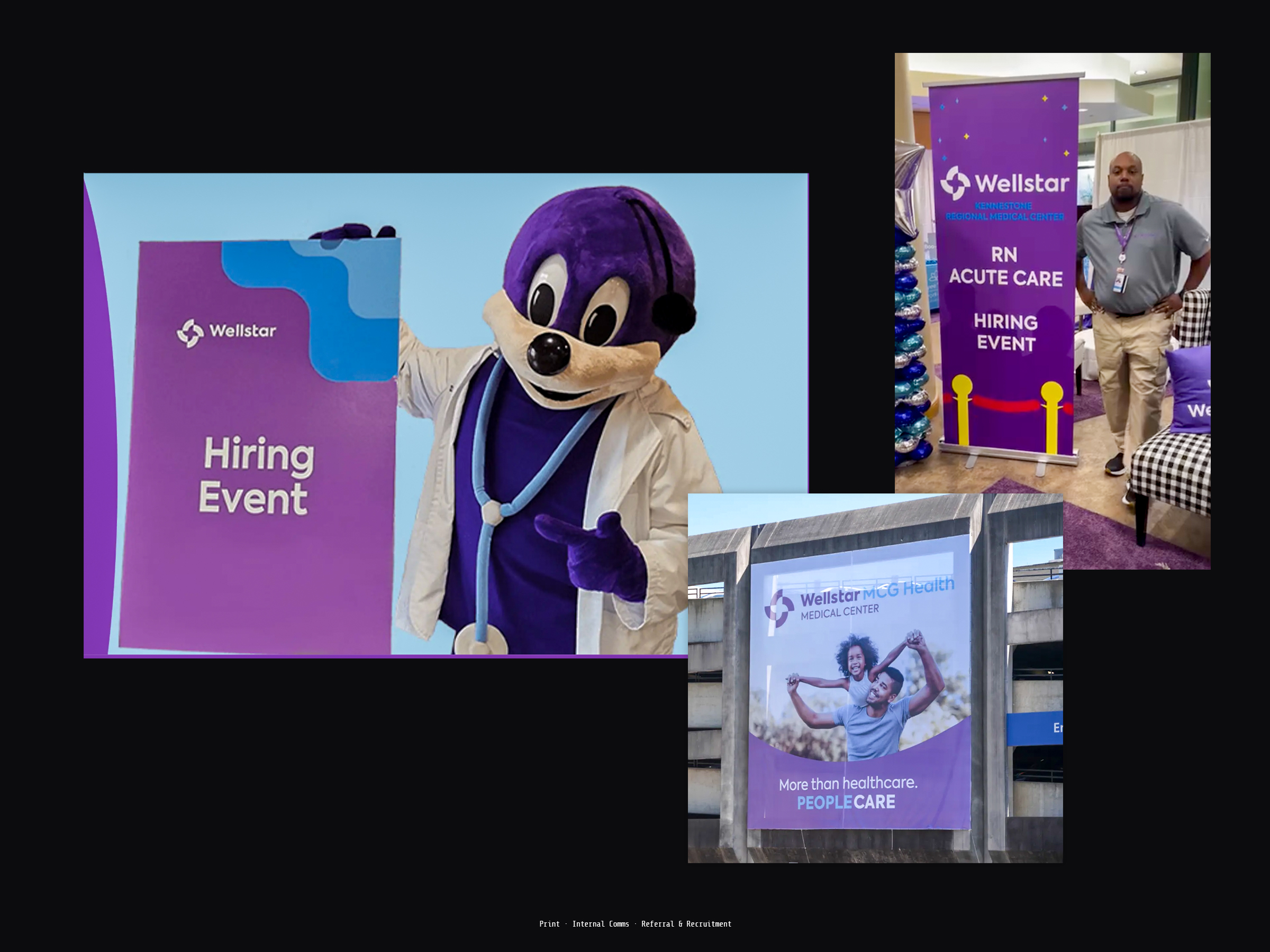 Wellstar — Large-Format Signage · Recruitment Events